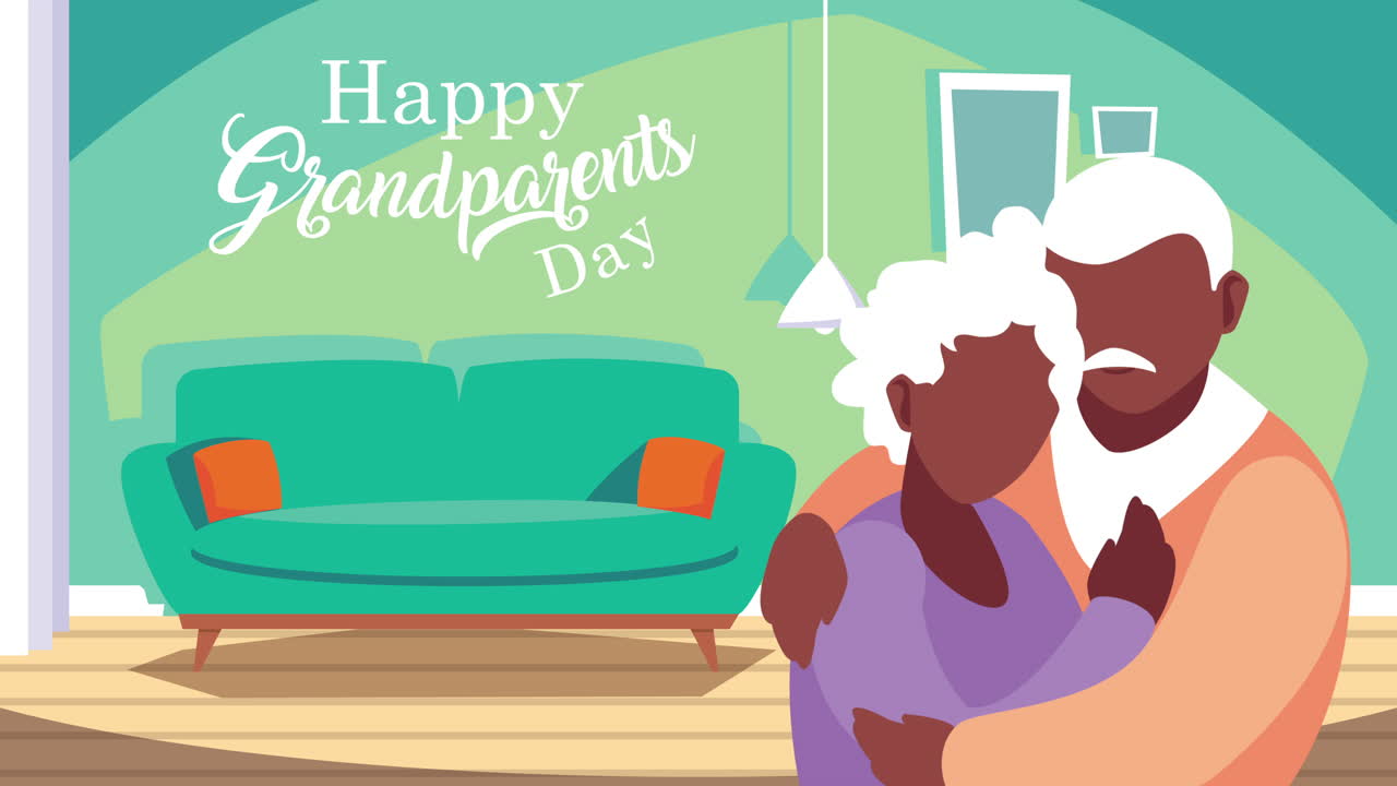 happy grandparents day lettering