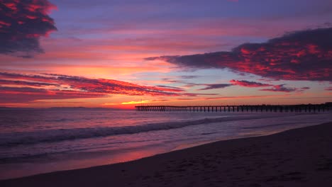 A-gorgeous-coastline-shot-along-the-Central-California-coast-with-the-Ventura-pier-distant-1