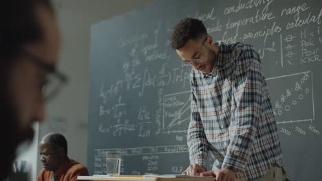 academic discussion and lecture on complex equations
