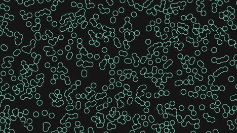 connected dots intricate black and green circular pattern