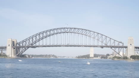 picturesque landscape of sydney harbour bridge across sydney harbour in sydney, new south wales, australia