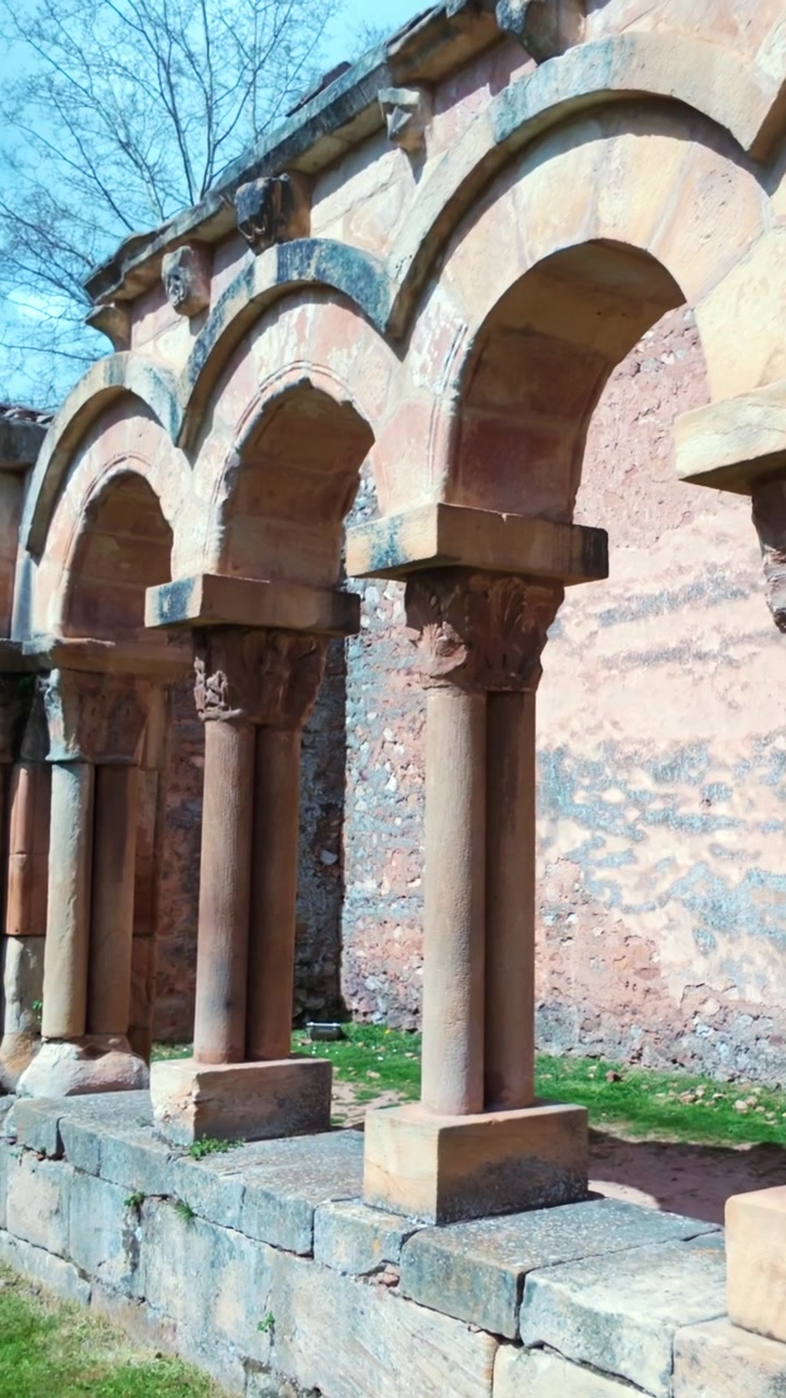 Romanesque cloister of the monastery of San Juan de Duero in Soria