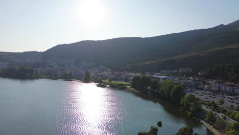 experience greece natural beauty: kastoria lake orestiada – drone in action