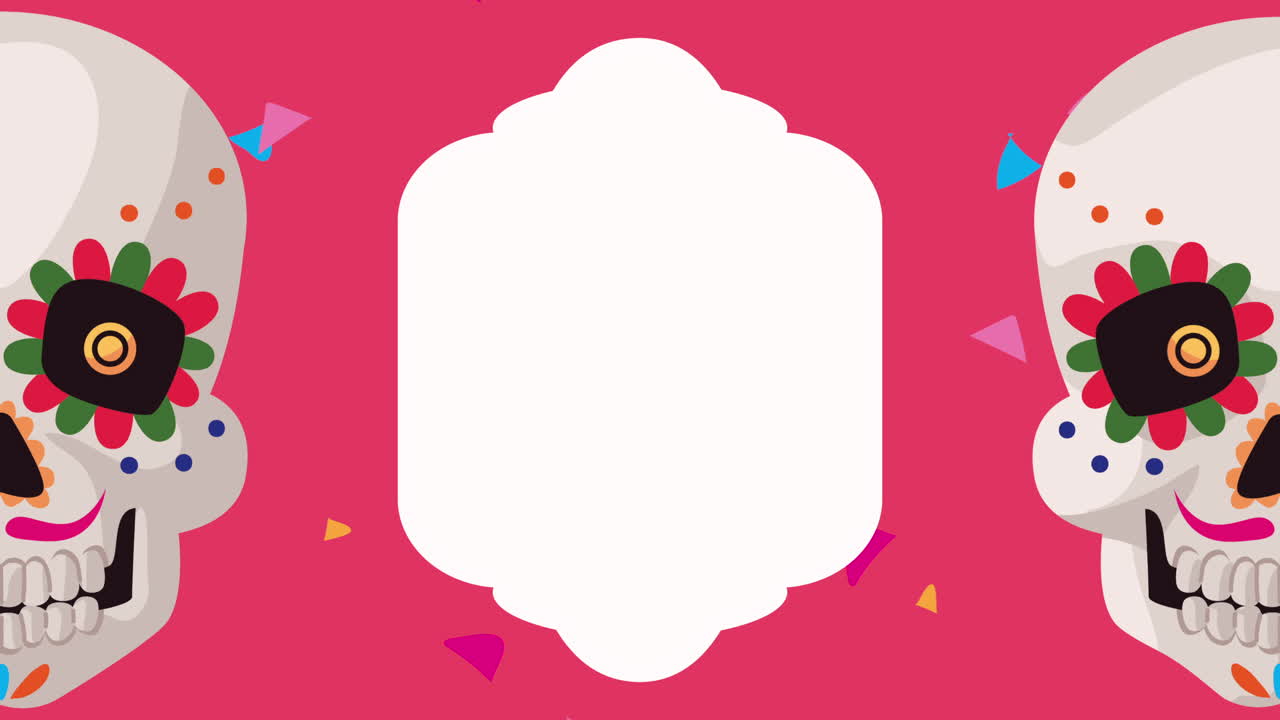 죽은 설탕 두개골 국경의 날