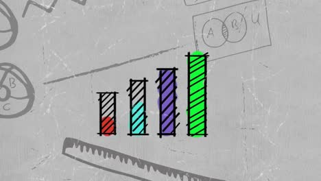 gráficos y diagramas de datos comerciales