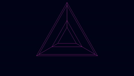 Abstract geometric shape triangular lines on purple background