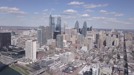 vista aérea del horizonte de filadelfia