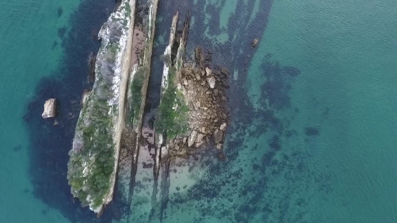 A bird's eye view of the zoological reserve Pedra da Anicha (in the beauty Arrabida Natural Park, Portugal).