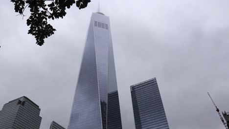 freedom tower new york city foggy day k