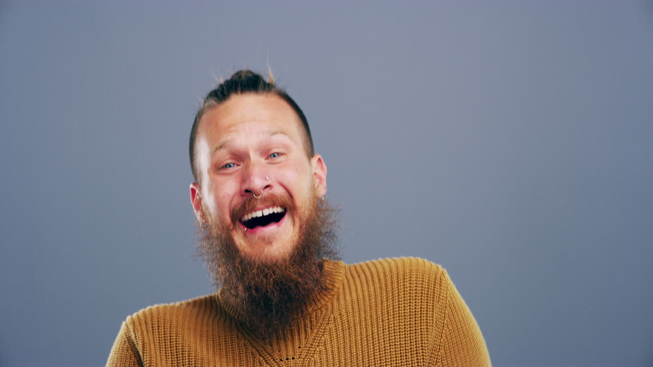 His laugh is funnier than the joke