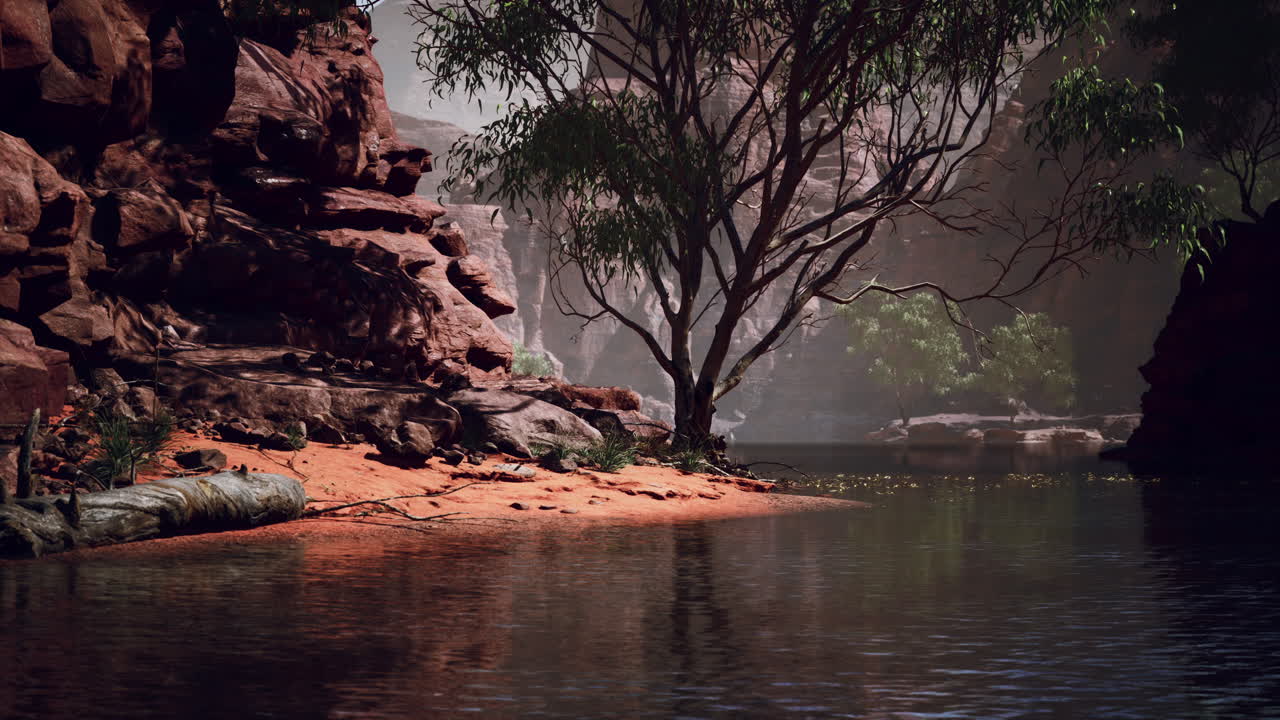 desierto pintoresco río cañón