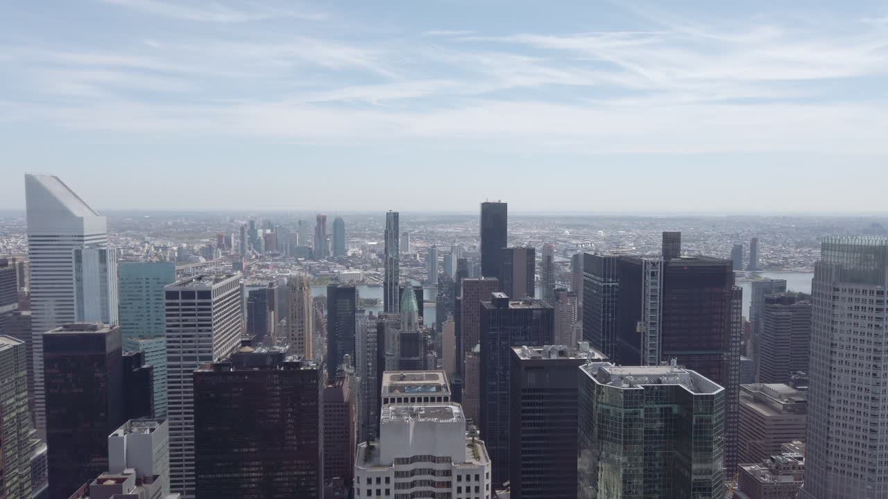 Vista de cima dos edifícios da cidade de Nova York