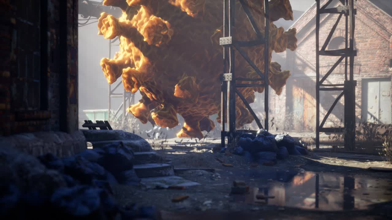 비어있는 도시 거리에서 코로나바이러스 코로나19 격리