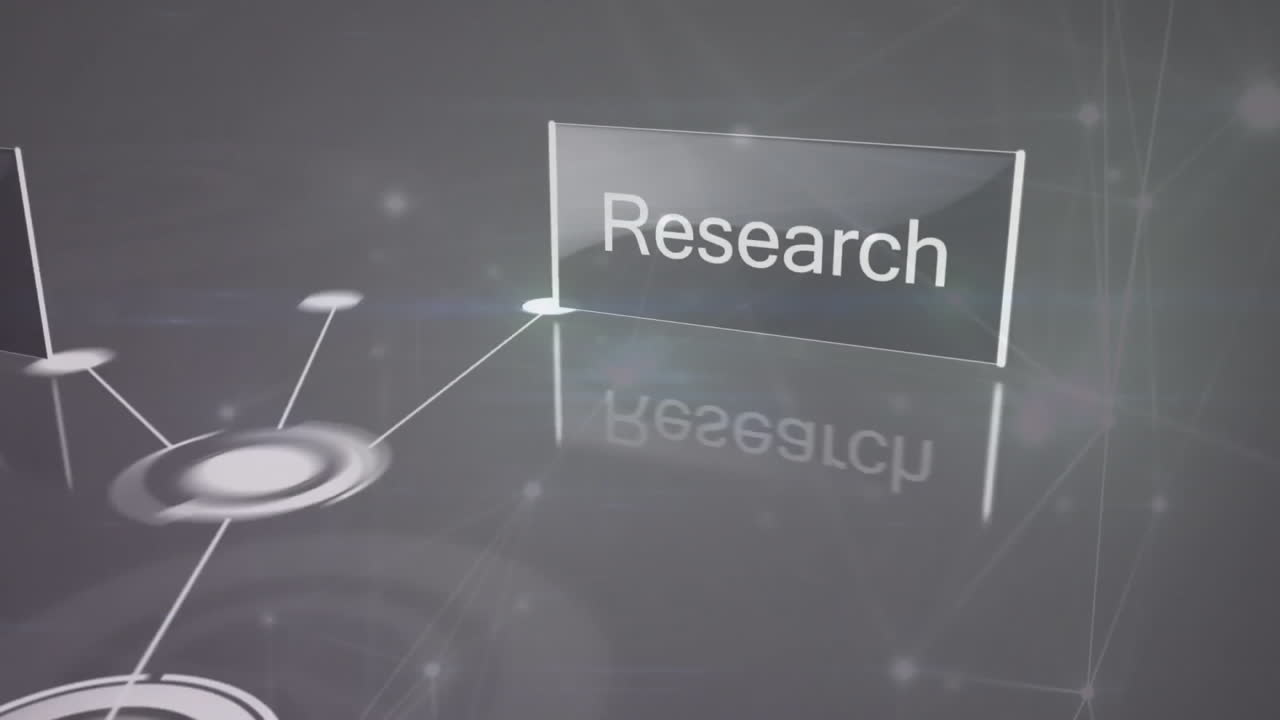 In school, child watching animation on digital interface for strategy and research