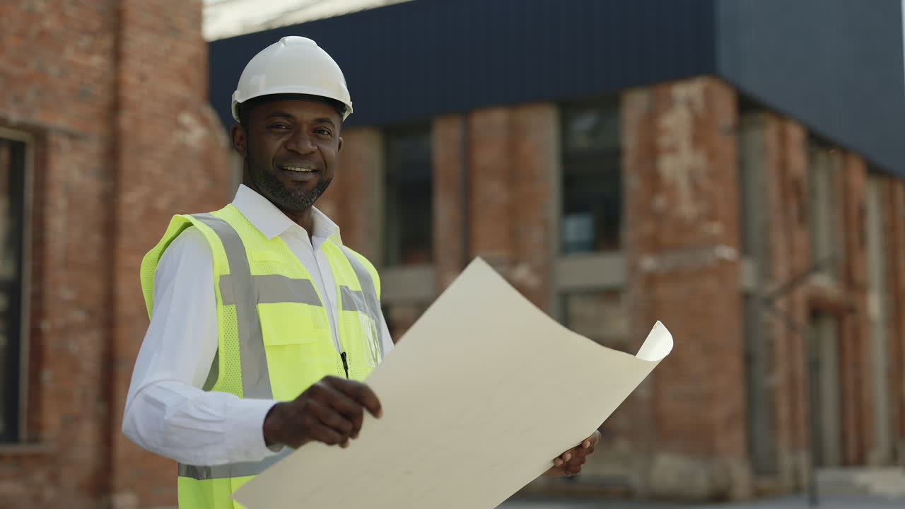 Construction Engineer Reviewing Plans