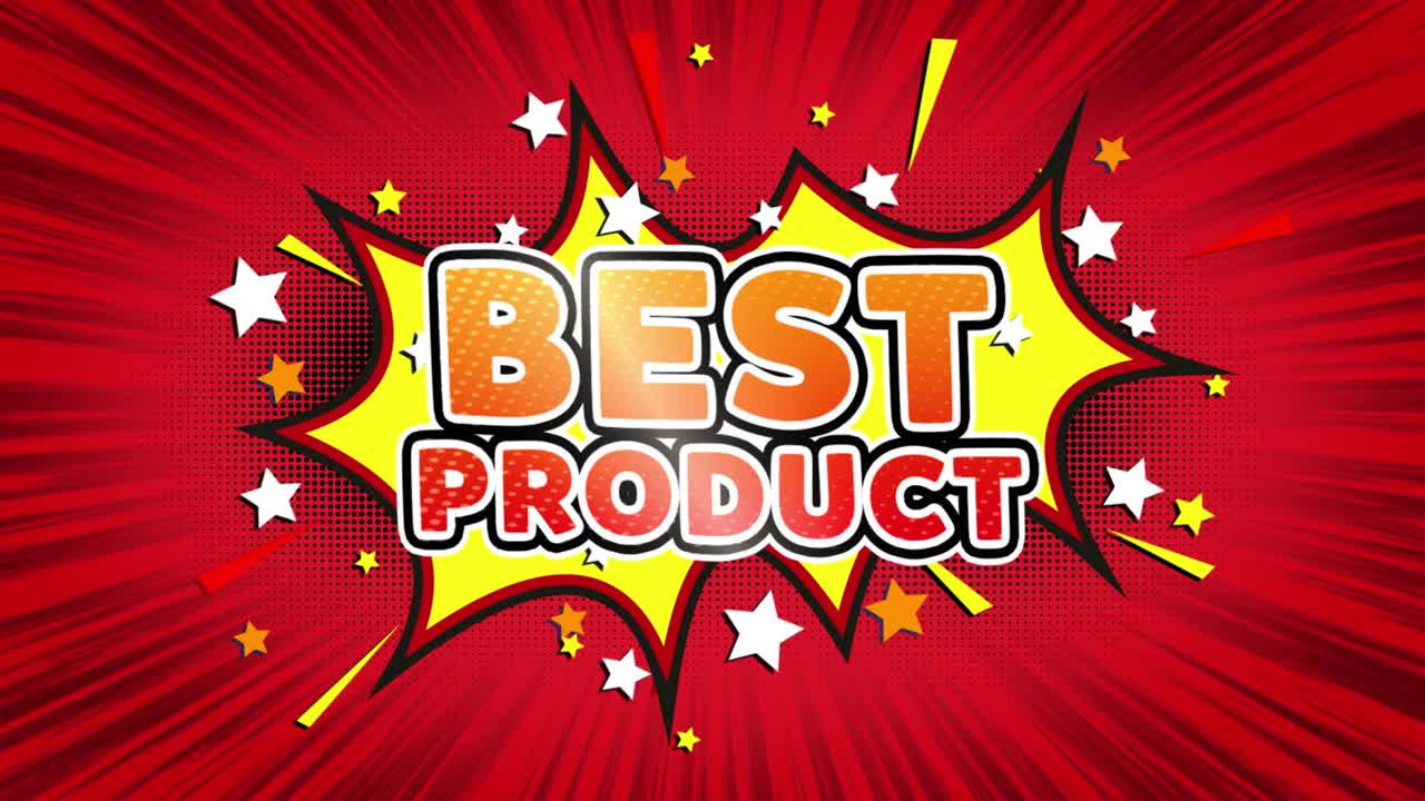 Best Product Comic Style Graphic Design