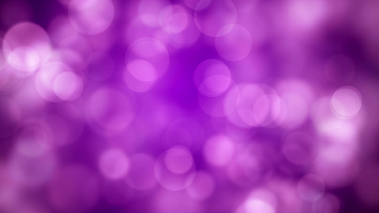 luces de brillo púrpura en movimiento, reflejos de luz desfocados fondo bokeh en bucle