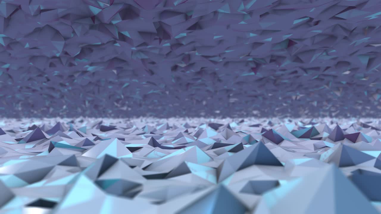 animación de fondo de renderizado 3d moderno para la introducción del título diseño azul de poli