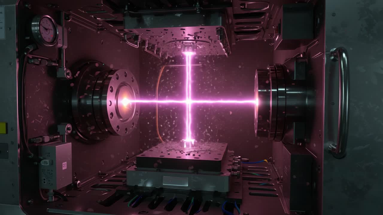 An Intricate Machinery Harnessing Powerful Plasma Beams for Scientific Research and Advancements in Energy Efficiency and Material Processing