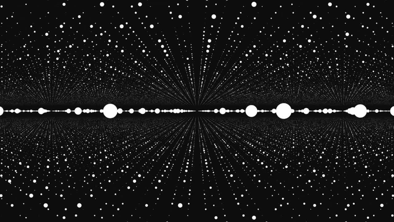 абстрактный черно-белый рисунок точек с белыми точками на черном фоне
