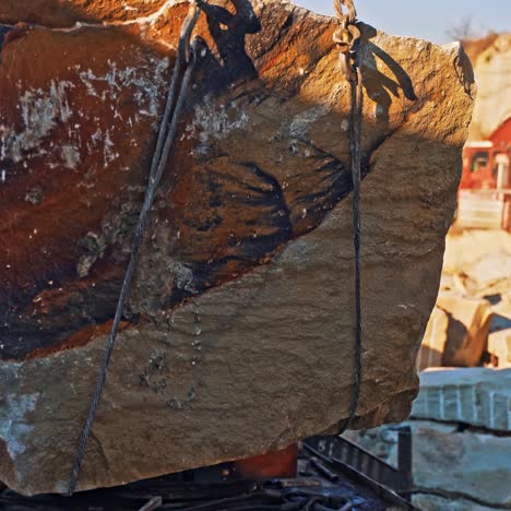 machinery in quarry of marble extraction