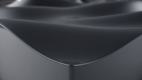 black abstract background smoothly waves flowing animation seamles loop 4k