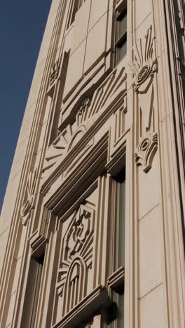 art deco building facade