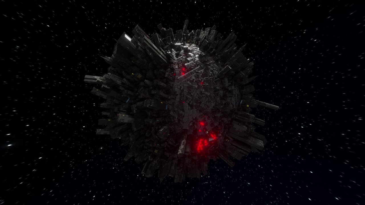City world hyperspace jump 3d seamless loop