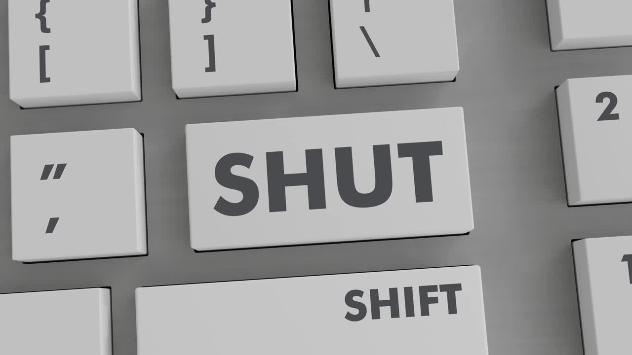 presionando el botón de cierre en el teclado