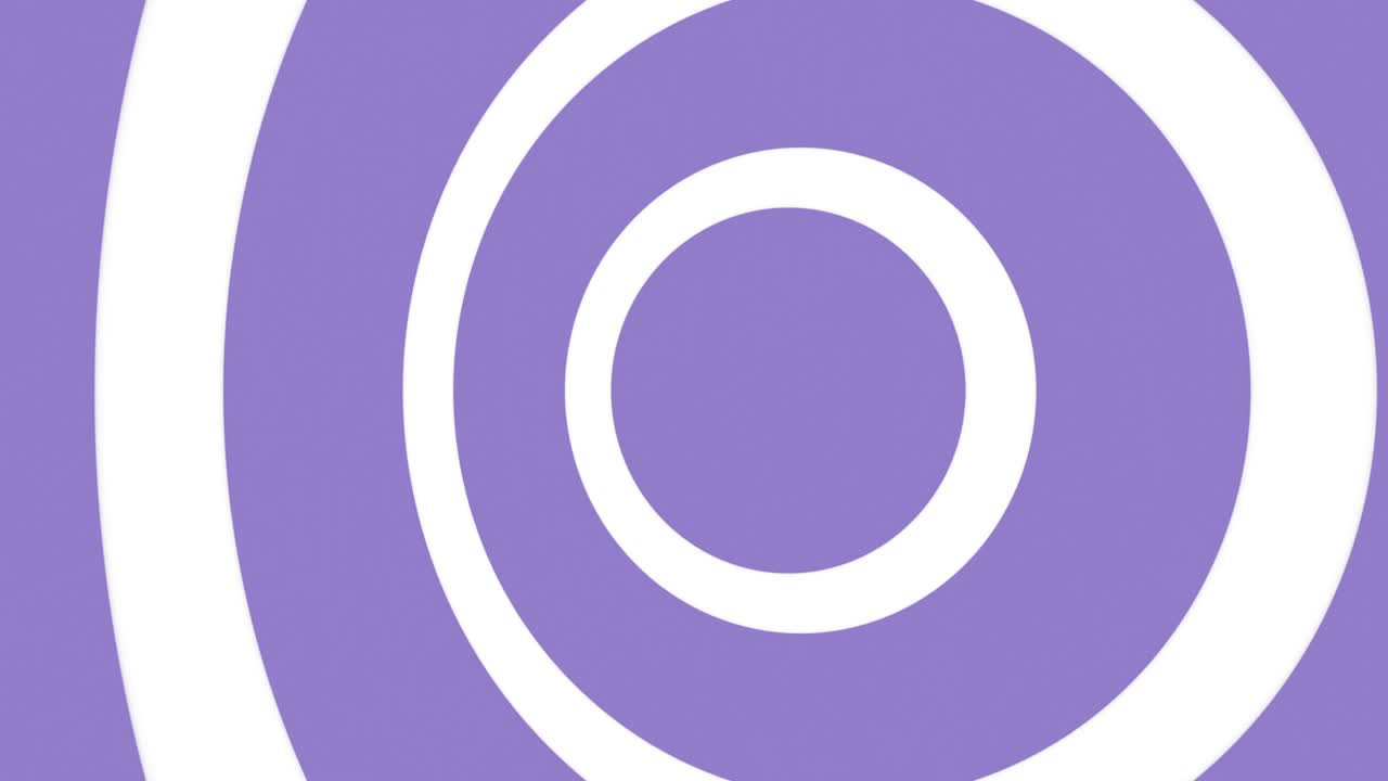 Abstract 3D loop background with Geometric white and purple stripes and circles. Bright minimalistic modern loop animation for your video.