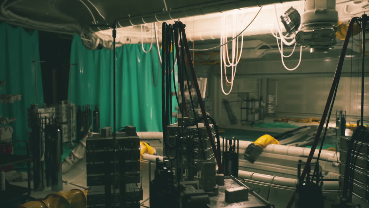 interior futurista de un laboratorio médico