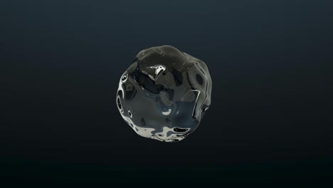 bola de agua flotante ondulante hecha en cg