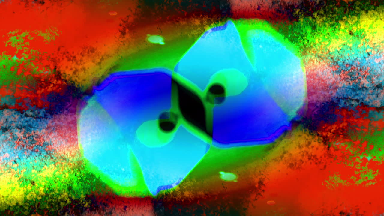 Vibrant Abstract Kaleidoscope Pattern Motion Background