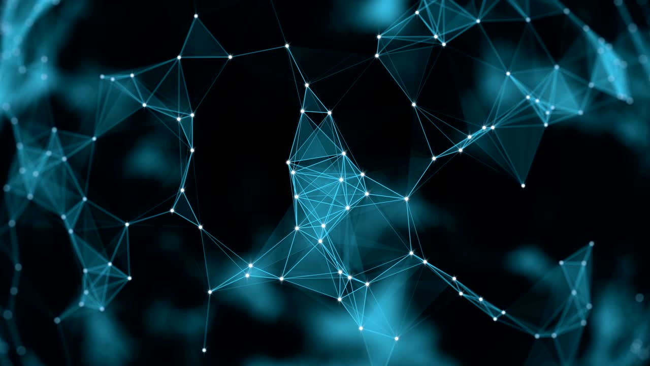 Futuristic technology abstract background. Beautiful plexus . Loop Animation.