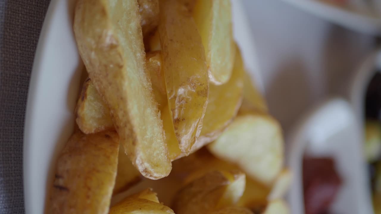 las cuñas de patata crujientes