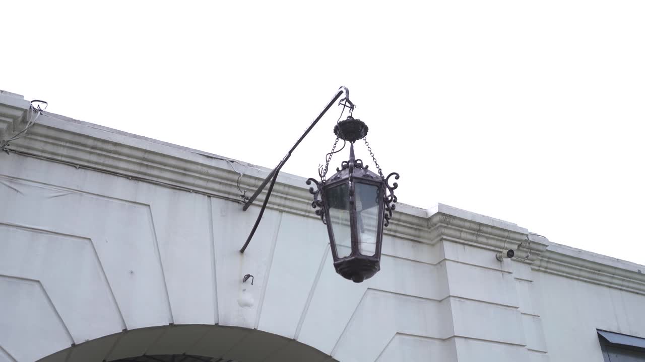 Classic and historic lighting interior in the Vredeburg Fort complex in Yogyakarta, Indonesia.