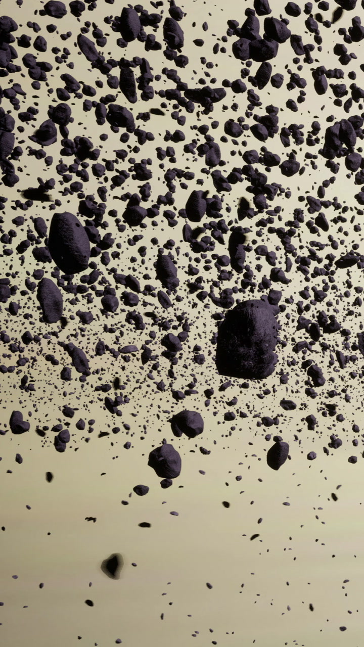 Asteroid field fills the vastness of space with floating cosmic rocks