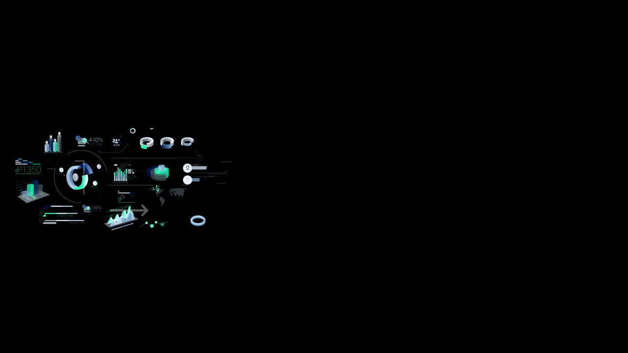 Business Infographics Timeline With Alpha Channel