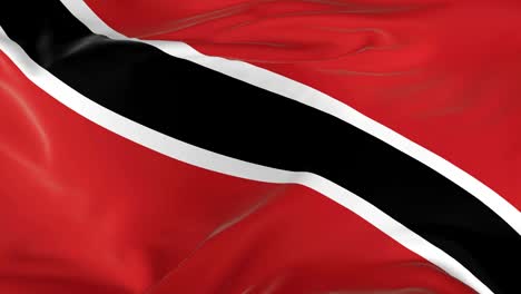 waving  looped flag as  background trinidad and tobago