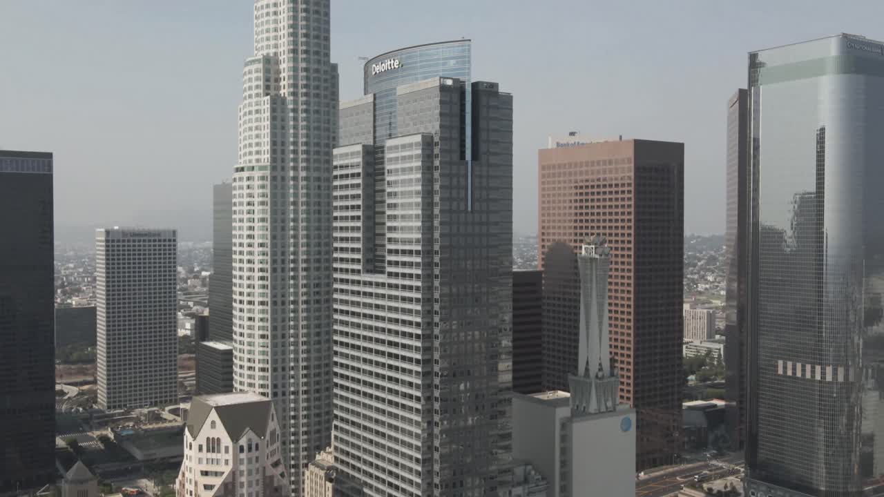 vista aerea del centro de los angeles