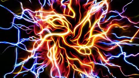 abstract glowing spiral energy
