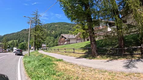 cyclist rides through picturesque piedmont, italy