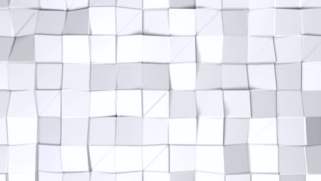 superficie simple de baja poli 3d como entorno vívido. fondo de baja poli geométrico suave de polígonos grises blancos puros. fondo de bucle sin costuras 4k full hd