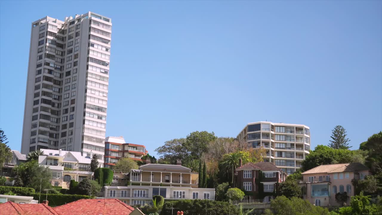 Casas residenciais e prédios de apartamentos em Double Bay, Sydney, Austrália