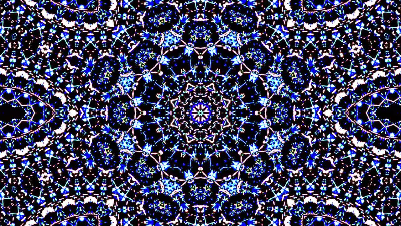luz abstracta brillante que gobierna el color azul, caleidoscopio, fondo a todo color