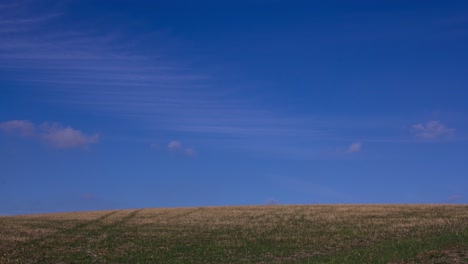 timelapse clouds thuringian forest sunny autumn day