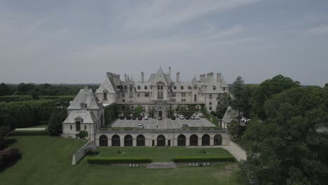 oheka castle aerial view long island, ny 4k