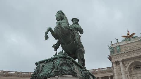 equestrian statue of prince eugene of savoy at hofburg palace in vienna