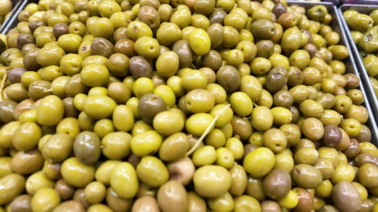 Pile of Green Olives