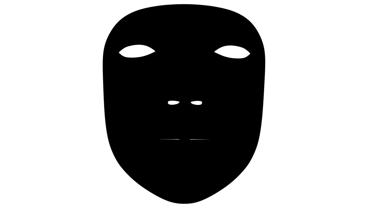 마스크, 4k 해상도, 알파 채널, 루핑